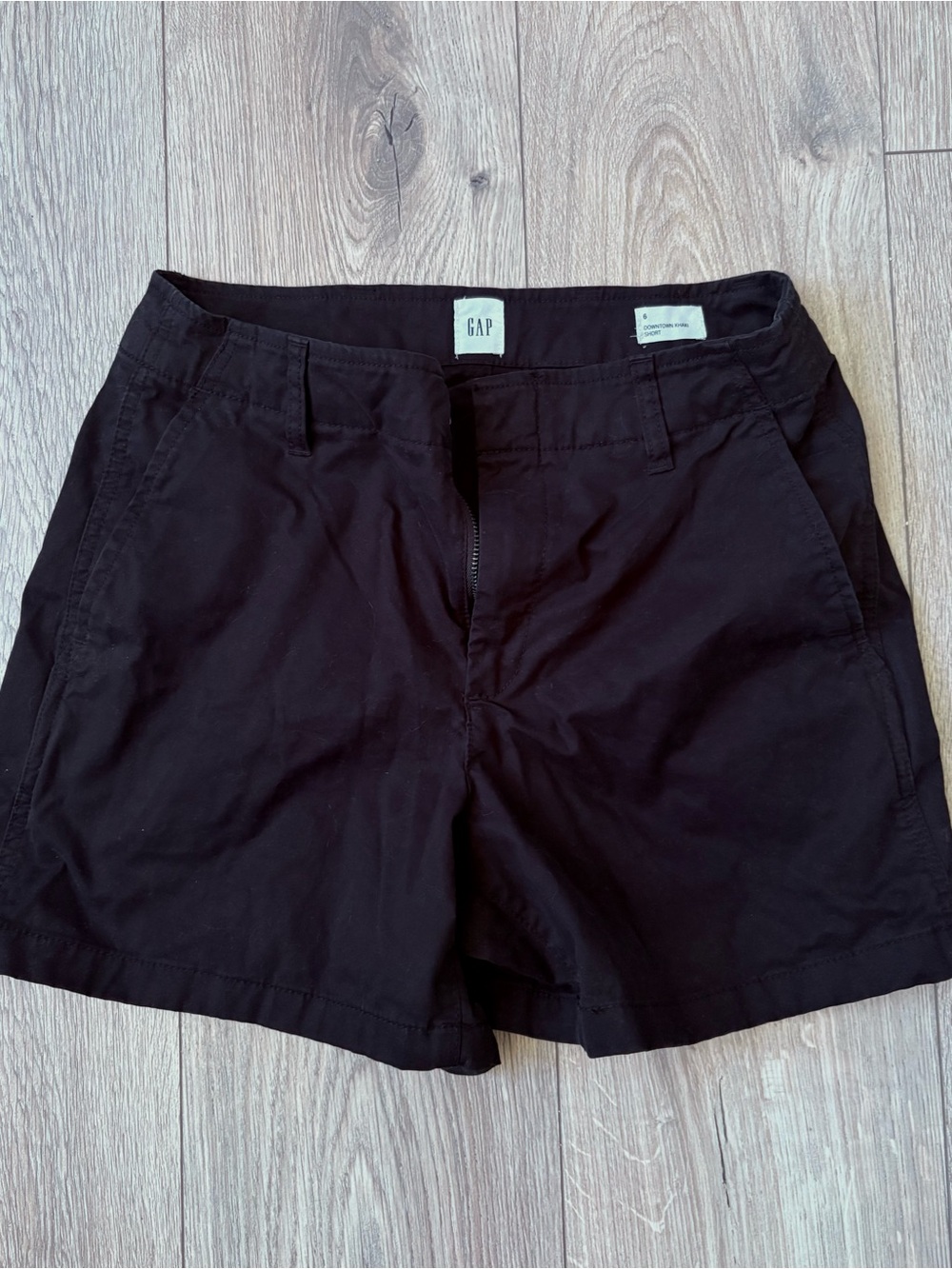 GAP Black Cotton Chino Bermuda Shorts